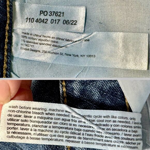 High Rise Crop Mom Jeans Distress Stretch Eloquii 18 Bohemian Festival Grunge - Picture 13 of 14